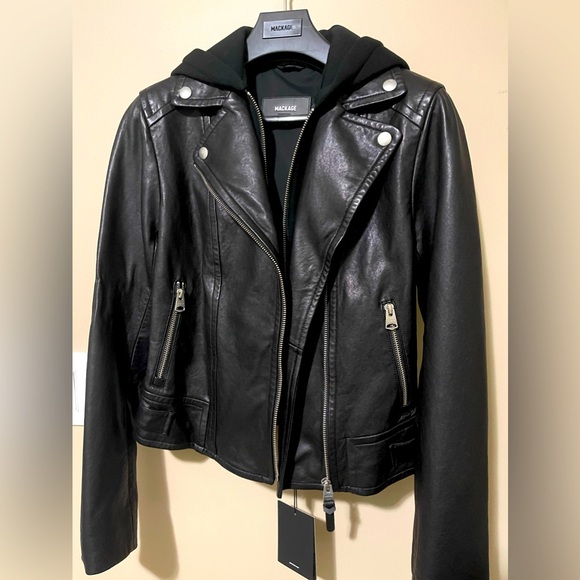 NWT Mackage Yoana XXS Black Leather Jacket - Picture 3 of 8